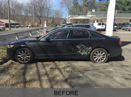 View Before/After photos of collision repair experts following OE procedures to repair vehicles with precision and proper care.